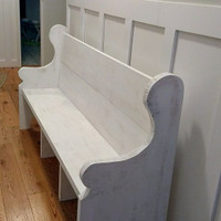 ANTIQUE STYLE CHURCH PEW Bench