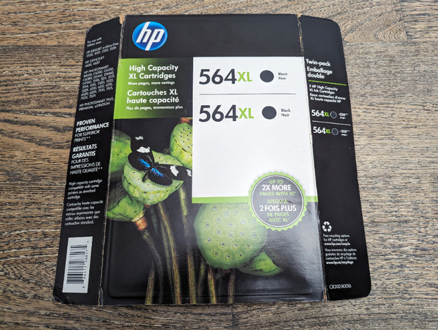 HP Genuine 564XL double pack Black ink cartridge Exp 03/2016 in Printers, Scanners & Fax in Gatineau