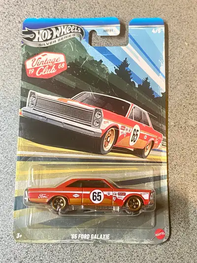 Hot wheels Silver series 65 Ford Galaxie red , View more