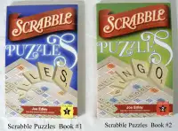 2 BOOKS SCRABBLE PUZZLES #1  and #2, NEW,  $10 each