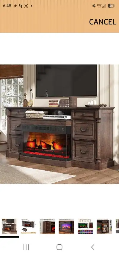fireplace- TV mantle, View more