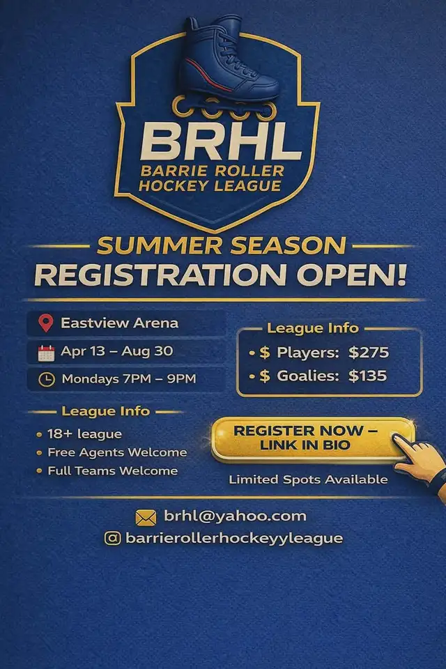 Barrie Inline League is looking for More Players! in Sports Teams in Barrie - Image 3