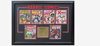 Marvel comics commemorative framed print
