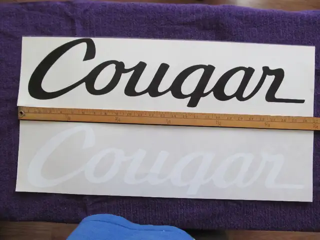 RARE STICKER DECALQUE DECALS MUSCLE CAR MERCURY COUGAR 1970 in Arts & Collectibles in Laurentides - Image 2