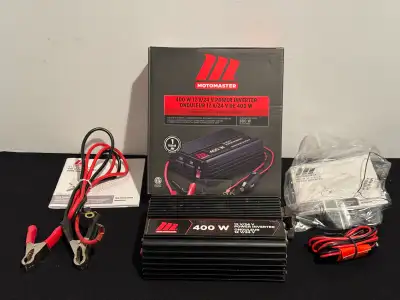 “Motormaster 400 W v/24 V Power Inverter” $50. , View more