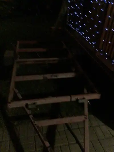 8 foot folding utility trailer Lights work Tires good