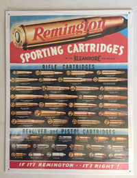 Remington Firearms and Ammunition Metal signs SEE ALL PICS