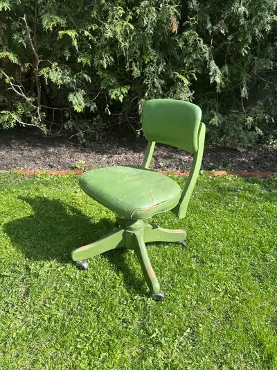 Vintage antique Office Desk Chair with back support , View more