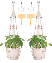 New Macrame Plant Hanging Planter 2 Pack  Basket Holder