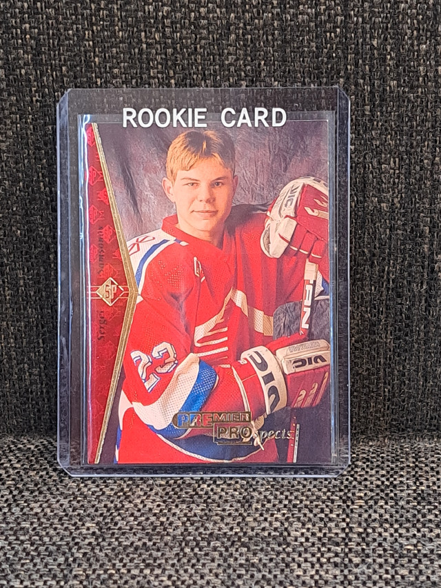 Sergie Samsonov Rookie hockey card  in Arts & Collectibles in Oshawa / Durham Region - Image 3