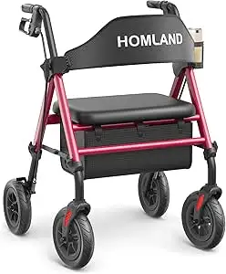 Homland rollator pliable 4 roues 8 po avec siège, View more