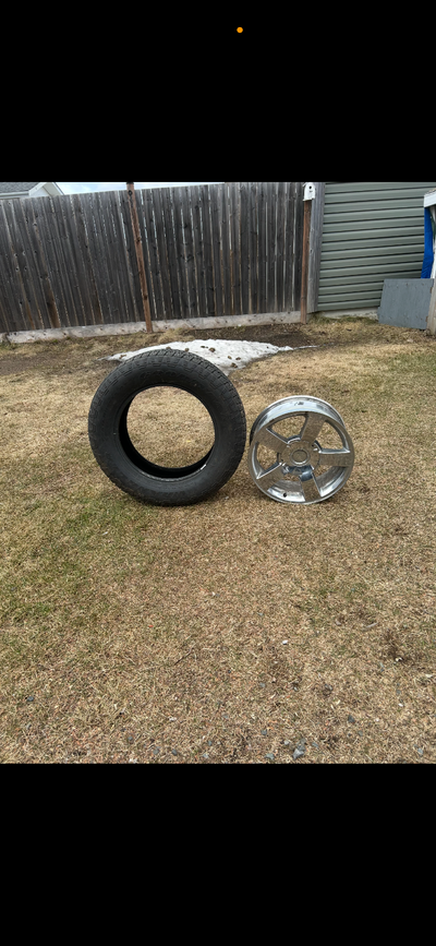 Trail runner tires size 27560R20 lightly used Off a Chevy SS