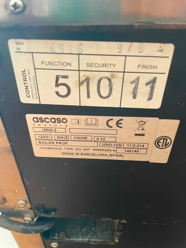 Ascaso Steel Uno Professional Espresso Machine – Made in Spain in Coffee Makers in Kingston - Image 6