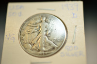1939 D USA Half Dollar Silver Coin