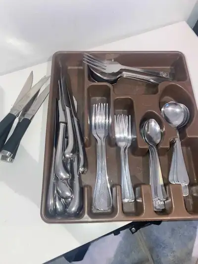 Vintage Stainless Steel Flatware Set, View more