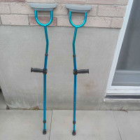 Adjustable Aluminum Crutches Telescoping / Folding for Adults