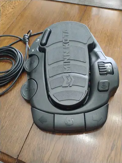 This Minn Kota foot pedal is in mint condition, never used, offering precise control for your trolli...