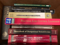Various Health & Safety and Loss  control books  