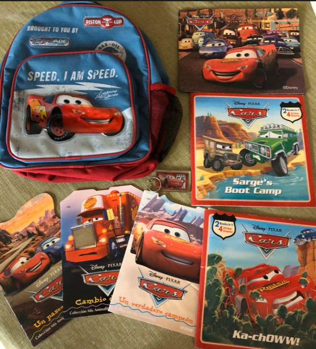 Disney’s Cars Backpack, Books, Mousepad & Keychain in Other in Mississauga / Peel Region