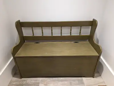 Vintage storage bench