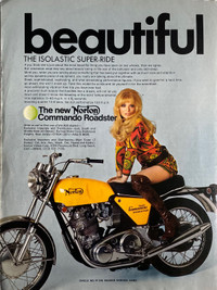 1971 Norton Commando Roadster Original Ad 