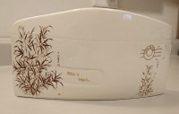 Vintage Porcelain Envelope Shaped Letter Bill's Mail Holder