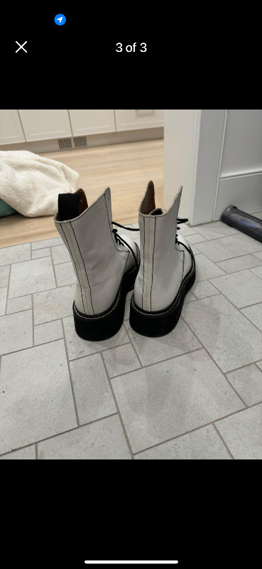 Zara Women’s Lace Up Boots (size 8.5) in Women's - Shoes in Winnipeg - Image 3