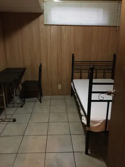 One clean room in the basement for males water power internet gas included near bus station can move...
