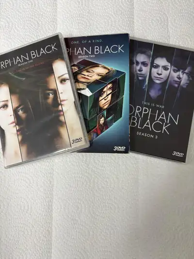 Orphan Black: seasons 1, 2 and 3 on DVD, View more