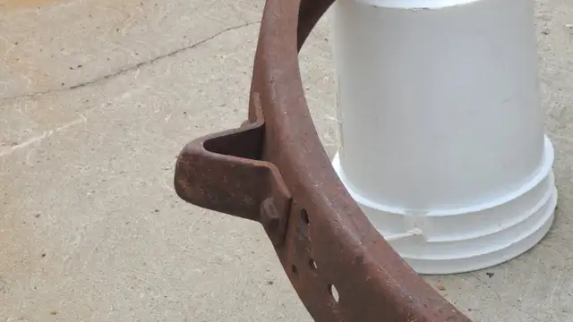 FIRE PIT  RING , ANTIQUE  , IDEAL  FOR  COTTAGE OR ACREAGE  , in BBQs & Outdoor Cooking in Regina - Image 5