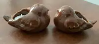 2 Ceramic PARTYLITE Bird Shaped Tea Light Votive Candle Holders