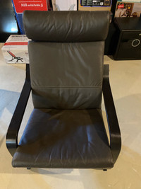IKEA Poang Leather Chair