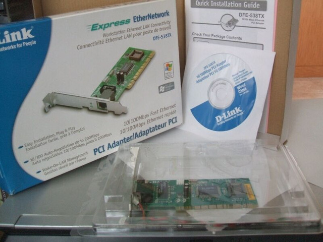Dlink Express EtherNetwork DFE-538TX PCI adapter/adaptateur PCI dans Réseaux  à Ouest de l’Île - Image 3