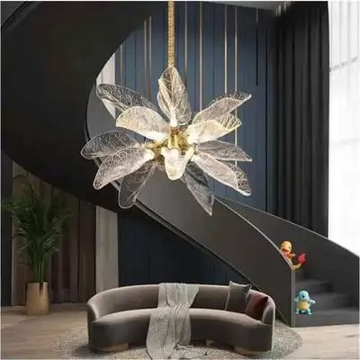 Modern Creative Chandelier Leaf Petal Hanging Lamp (New), View more