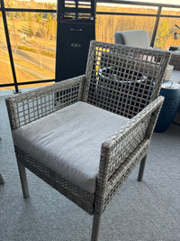 Kelly Clarkson Wicker Patio Dining Chairs (4)