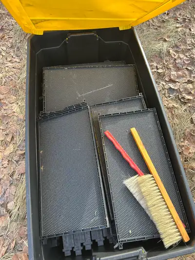 Acorn bee keeping equipment. Foundations and smoker and some other bonus bee keeping stuff Call ray...