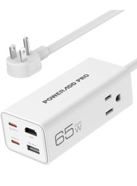 New USB Wall Charger, 65W 6 Port USB+HDMI Charging Station, 2 Pl