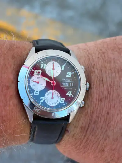 vintage Movado Kingmatic chronograph watch VALJOUX $700, View more