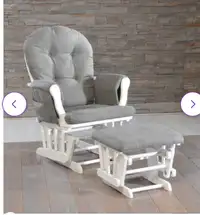 Brand new Lennox nursery glider chair comes with OttomanWhite An