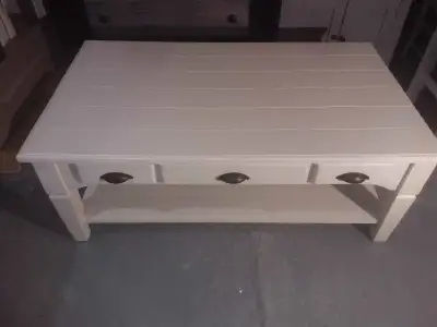Spacious Wooden Coffee Table with Storage, View more