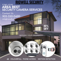 CCTV system installation, 4K IP cameras, Phone access $ storage
