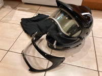 Arctic Cat TXi with Electric Heated Shield Snowmobile Helmet