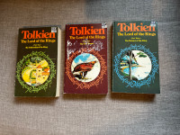 Vintage Lord of the Rings trilogy by Unwin