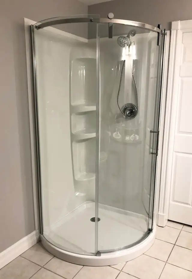 Shower door installation547962646462484483