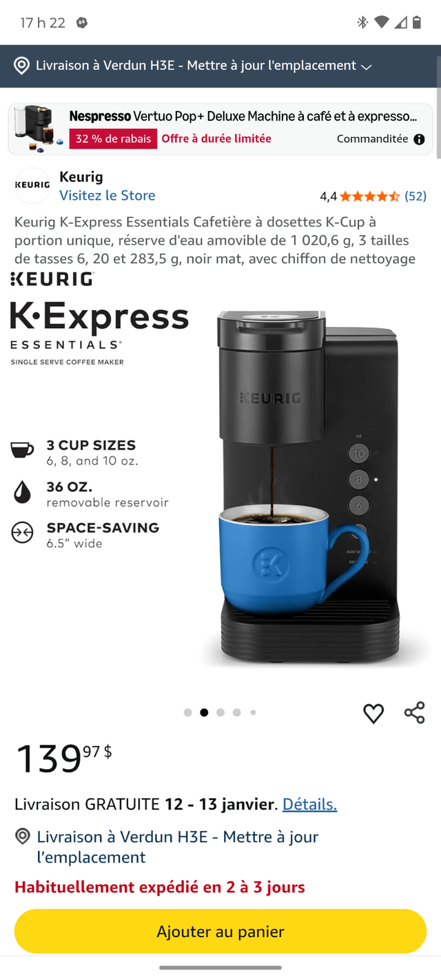 Keurig coffee maker438520068294594561