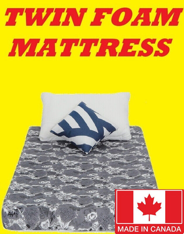 TWIN FOAM MATTRESS SALE $89 ONLY DOUBLE AND QUEEN AVAILABLE.. in Beds & Mattresses in Oakville / Halton Region - Image 2