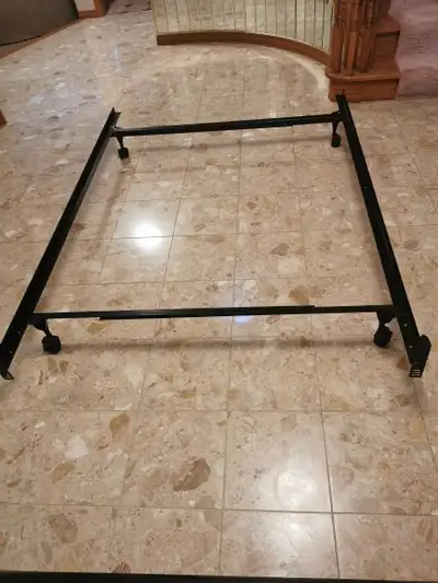 Adjustable metal bed frame, can be used for single, double or queen size bed, pick up near the unive...