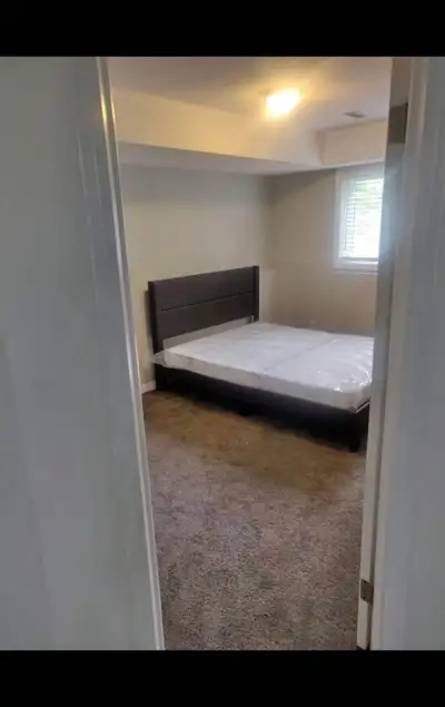 Master bedroom with seperate washroom,separate living area for rent in peaceful house. Kitchen is sh...