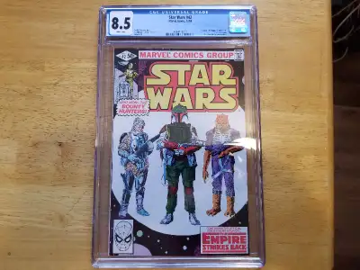 STAR WAR 42 CGC 8.5 WP FIRST BOBA FETT COMIC, View more