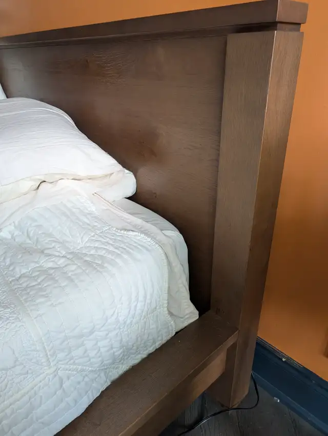 Solid wood crate and barrel bed frame king size62863274200321121